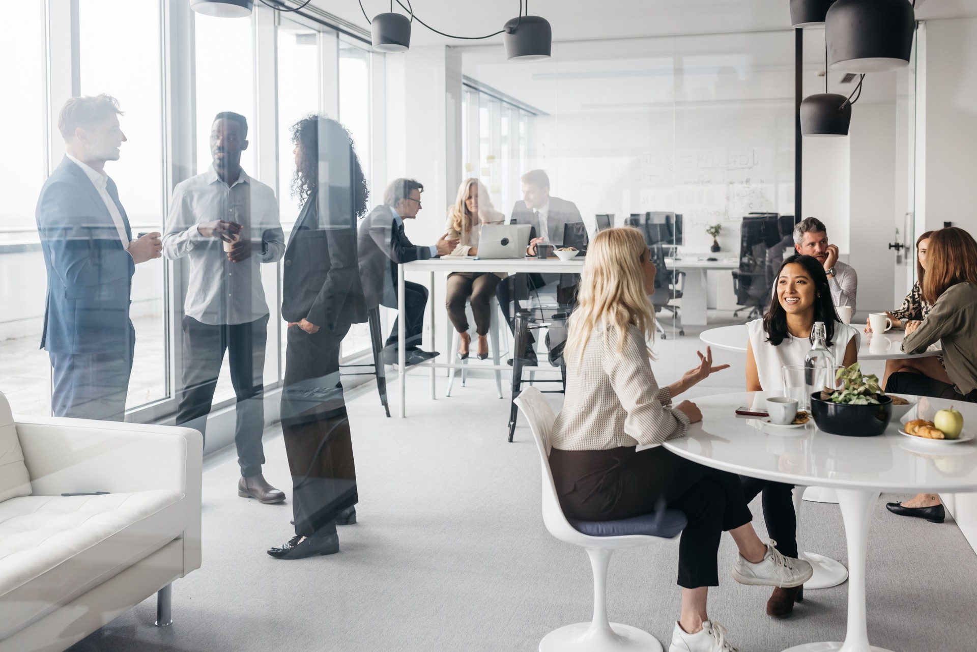 Business colleagues on a coffee break